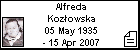 Alfreda Koz³owska