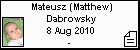 Mateusz (Matthew) Dabrowsky